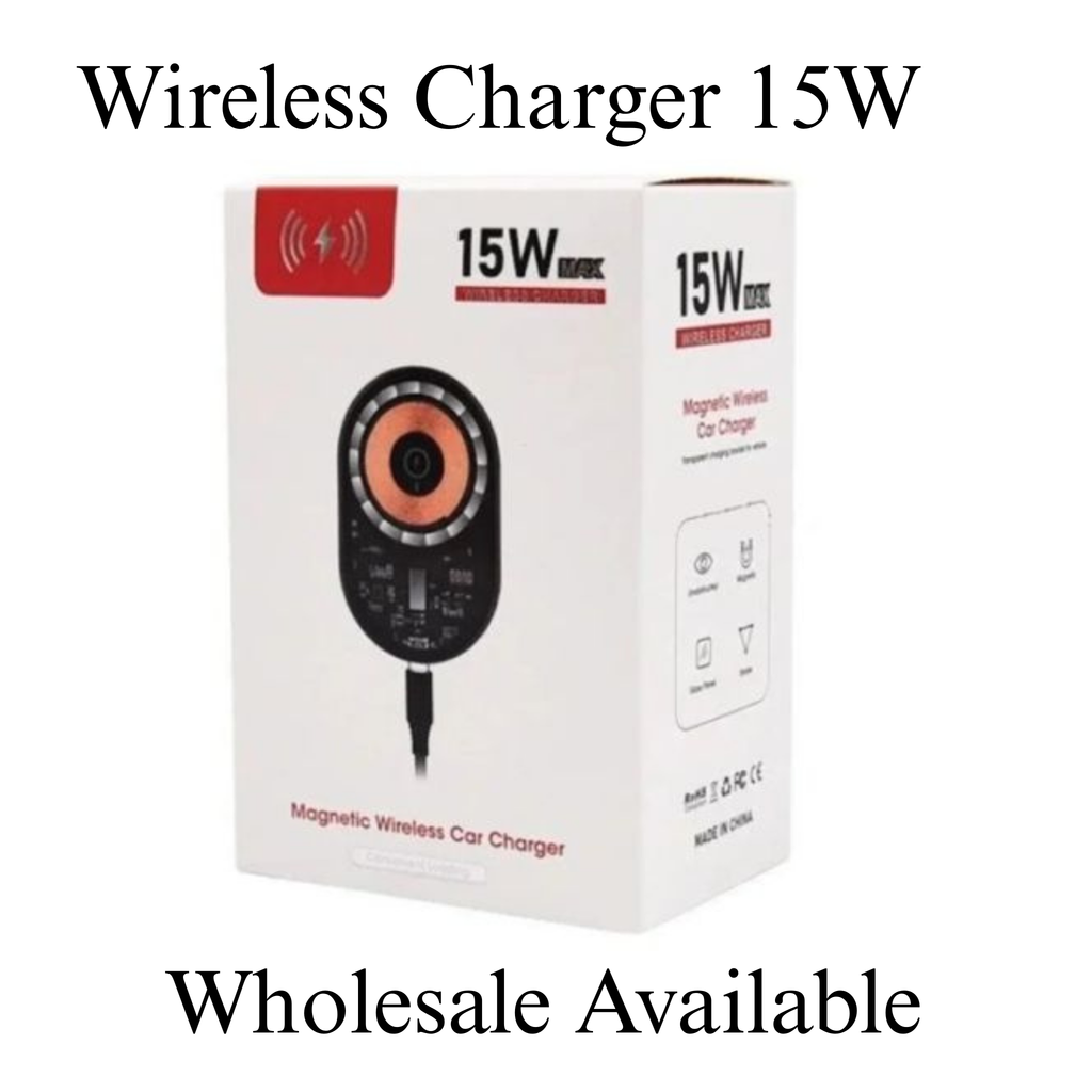 15W Fast Magnetic Wireless Charger – Ultra-Slim MagSafe Compatible