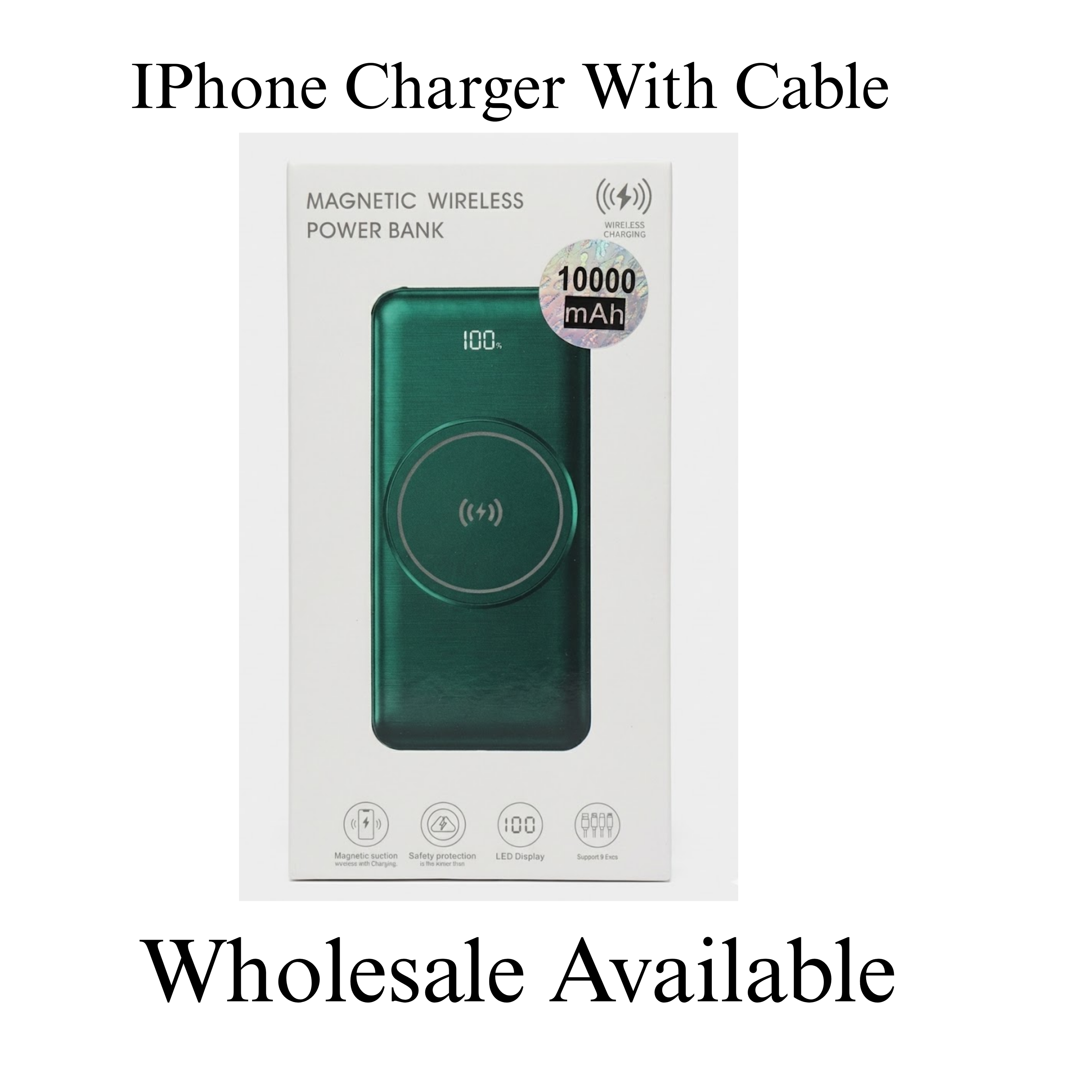 Metallic Series: 10000mAh MagSafe Wireless Power Bank | 20W Fast Charge