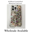 Sparkling 3D Gemstone iPhone Case – Floral Bling Design with Charm