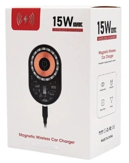 15W Fast Magnetic Wireless Charger – Ultra-Slim MagSafe Compatible